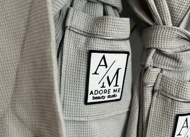 Adore Me Beauty Studio robes displayed at Beograd, RS, offering a luxurious spa experience.