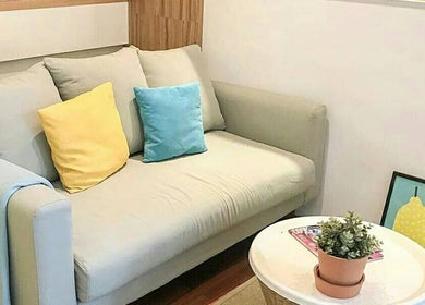 Comfortable seating area at Justwax PIK in Daerah Khusus Ibukota Jakarta, featuring soft cushions and decor.