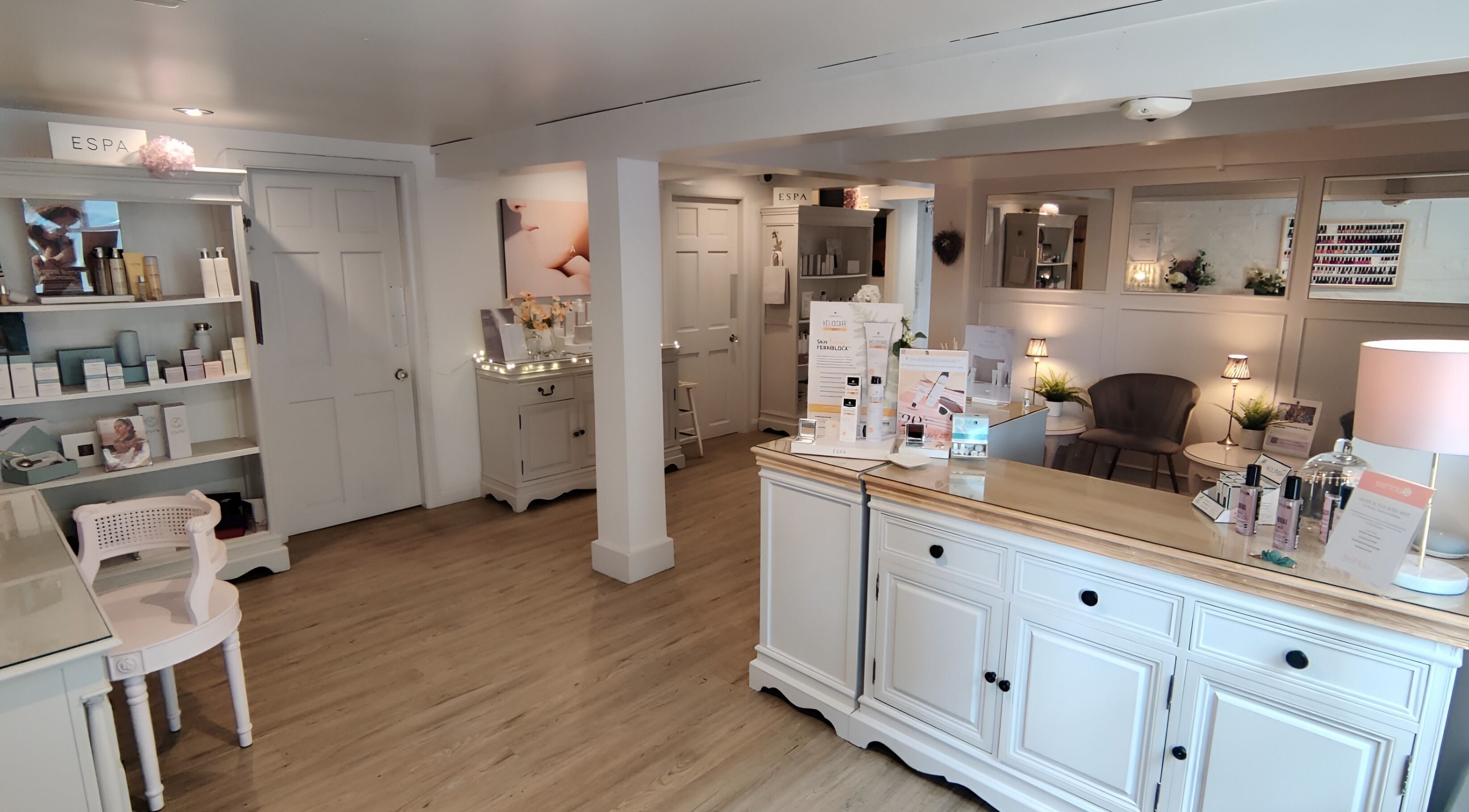 Elegant interior at Mirror Mirror Bingley, Bingley, England, GB showcasing a serene, well-lit beauty space.