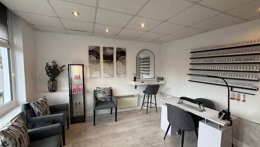 Chic and modern beauty salon interior at All things beauty by Steph, St Helens, England, GB.