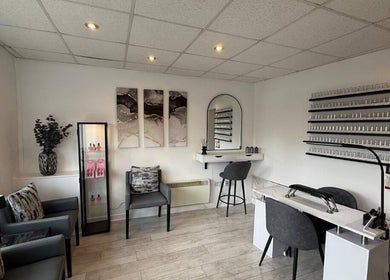 Chic and modern beauty salon interior at All things beauty by Steph, St Helens, England, GB.