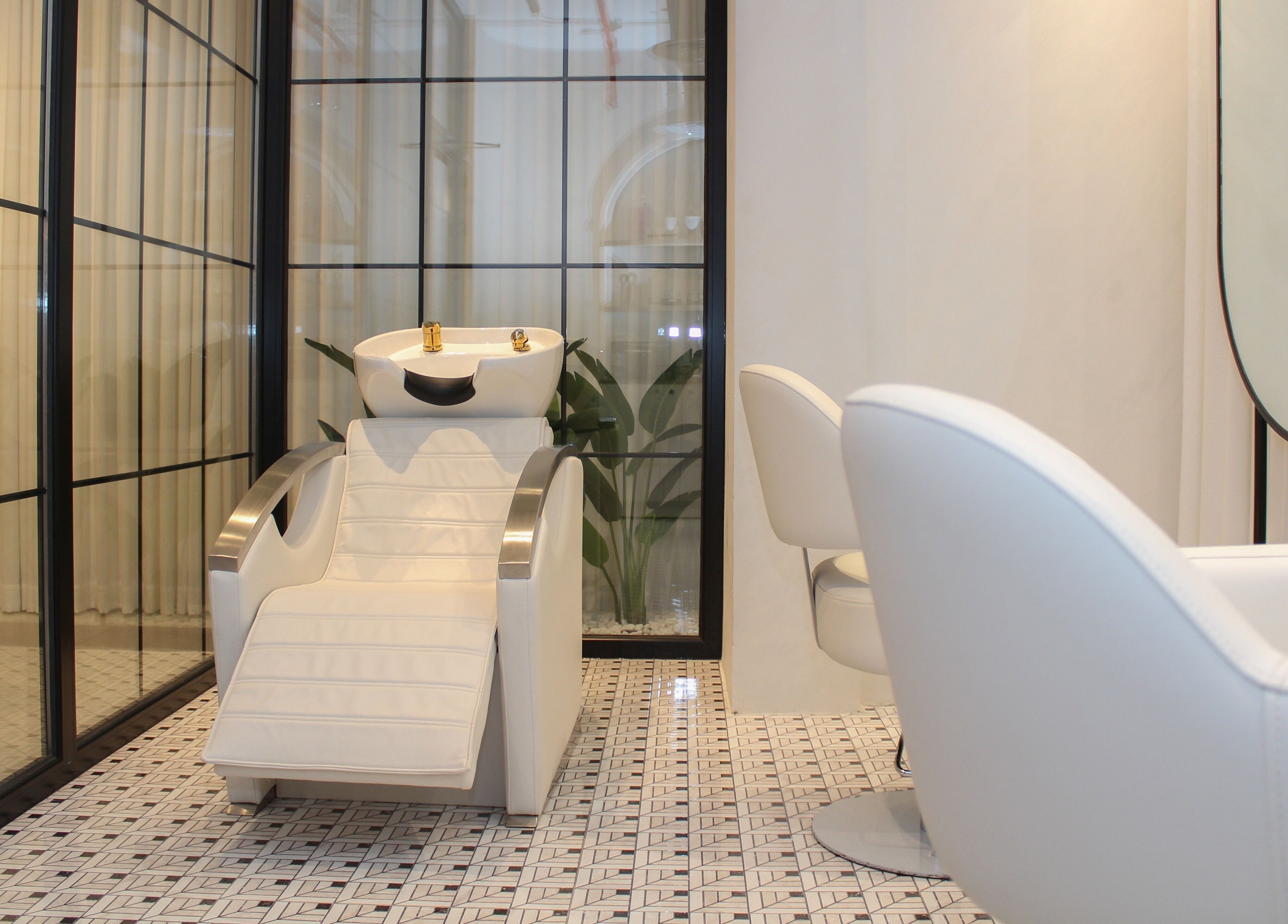 Modern salon wash station at Hayat and Spa, الخبر, المنطقة الشرقية, SA. Stylish and inviting space.