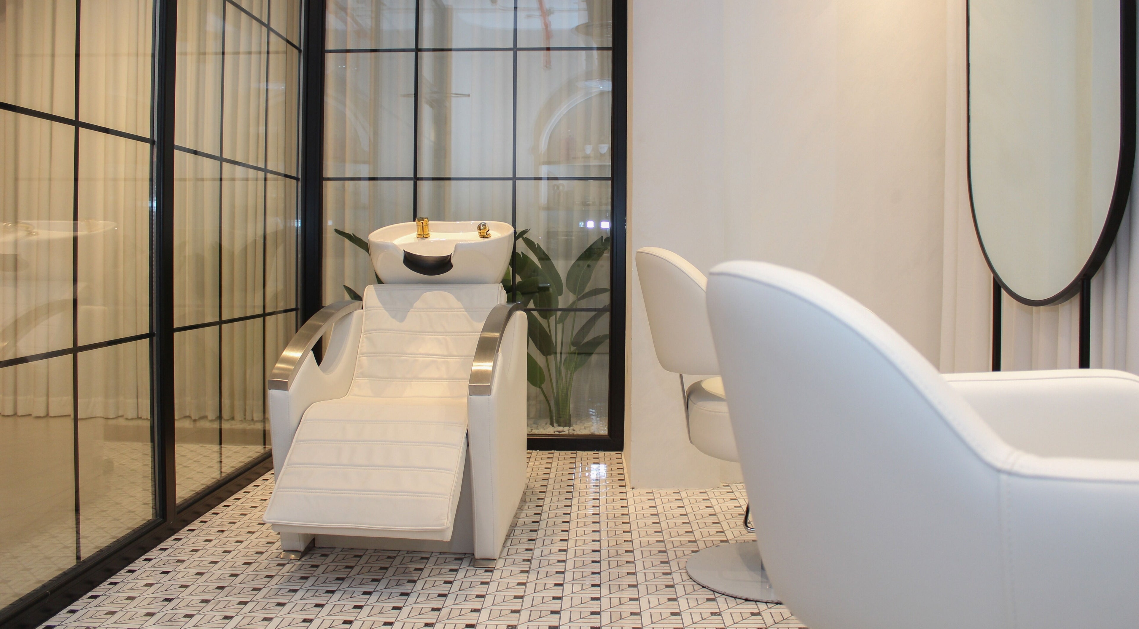 Modern salon wash station at Hayat and Spa, الخبر, المنطقة الشرقية, SA. Stylish and inviting space.