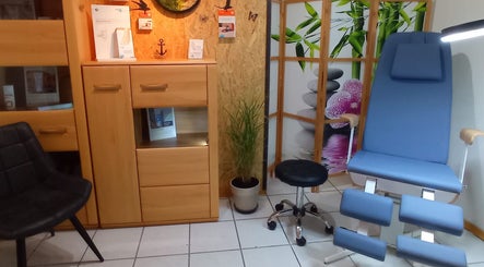 Moderne Wellness-Ecke bei Studio Auenland - Inh. Kai Erik Tölle in Olfen, Nordrhein-westfalen, DE.