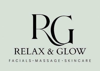 Logo of Relax & Glow Spa in Swindon, England, GB showcasing wellness services.
