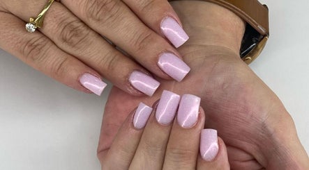 Lavender manicured nails at NuNails Cape Town, located in Cape Town, Western Cape, ZA.