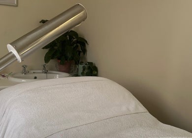 Relaxing treatment room at Jessie Beauty Room, Cape Town, Western Cape, ZA.