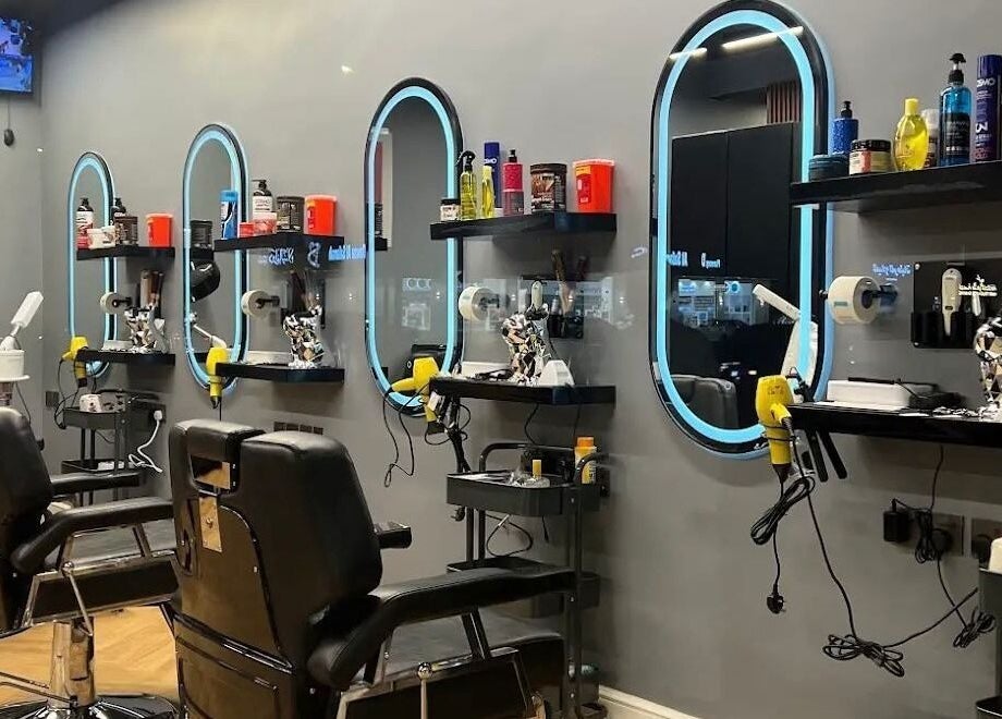 Modern salon setup at صالون المسار الازرق | Blue Line Salon in Riyadh, Riyadh Province, SA.