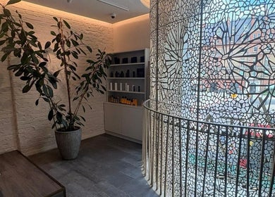 Elegant interior of VITA Glow Hair Salon & Head Spa in London, England, GB, featuring a stylish design.
