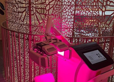 Advanced spa technology at VITA Glow Hair Salon & Head Spa, London, England, GB, in a vibrant, modern setting.