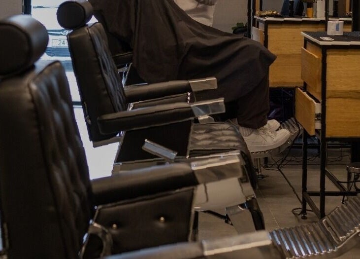 Yousef Afandi-Shiekh Zayed salon features elegant barber chairs in Giza Governorate, Giza Governorate, EG.