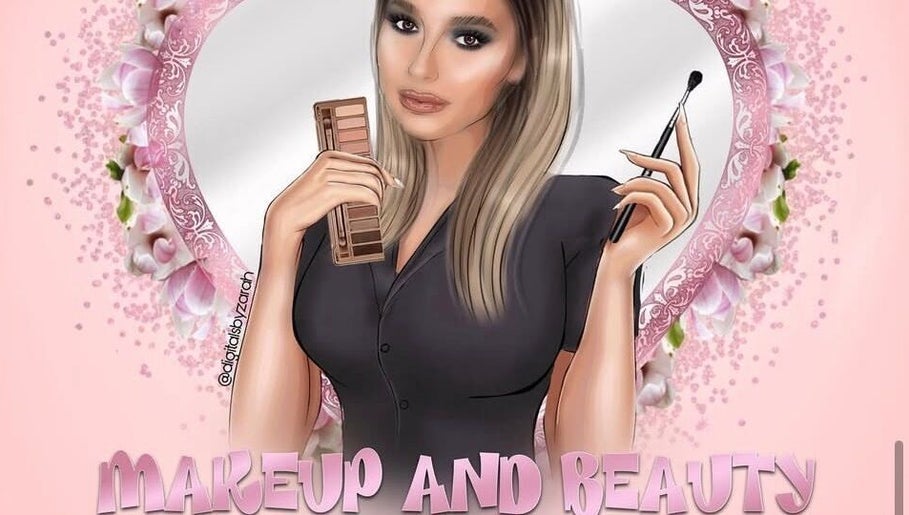 Illustration of a woman with makeup tools at Makeup and Beauty by Rebecca, Swords, County Dublin, IE.