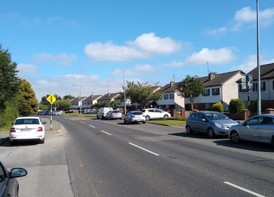 View of suburban street near Makeup and Beauty by Rebecca, Swords, County Dublin, IE.
