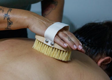 Close-up of a body scrub at Massage Relax Restore Townsville, Garbutt, Queensland, AU.