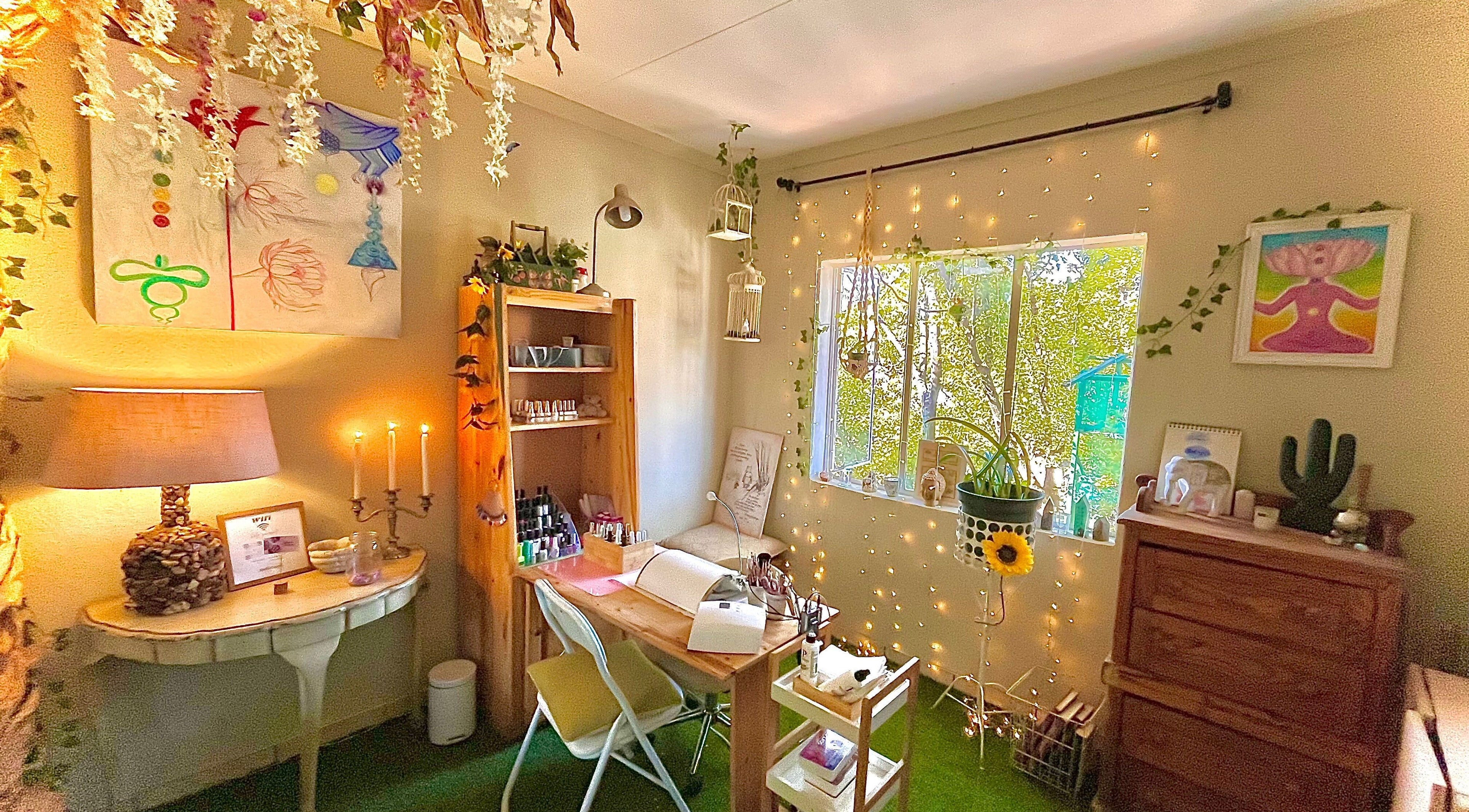 Welcoming interior of Mani by Sami in Midrand, Gauteng, ZA with warm lighting and lush greenery.