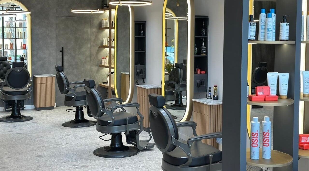 Modern seating and products at Repair Men’s Salon & Spa, الخبر, Eastern Province, SA.