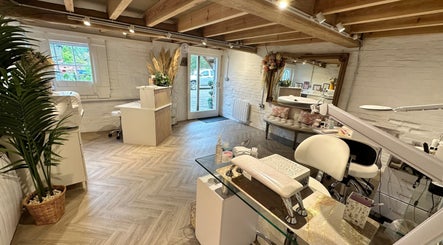 Interior of Nails by Nadiia in Ashbourne, England, GB, featuring a stylish and cozy nail studio setup.