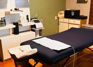 Massage room at Bahia Relaxation Spa & Massage Curaçao in Willemstad, Curaçao, CW, offering a serene atmosphere.