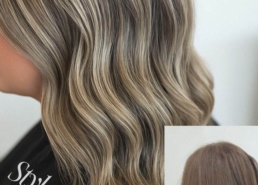 Stylish blonde waves hairstyle at Little Hair Nation in Whangārei, Northland, NZ.