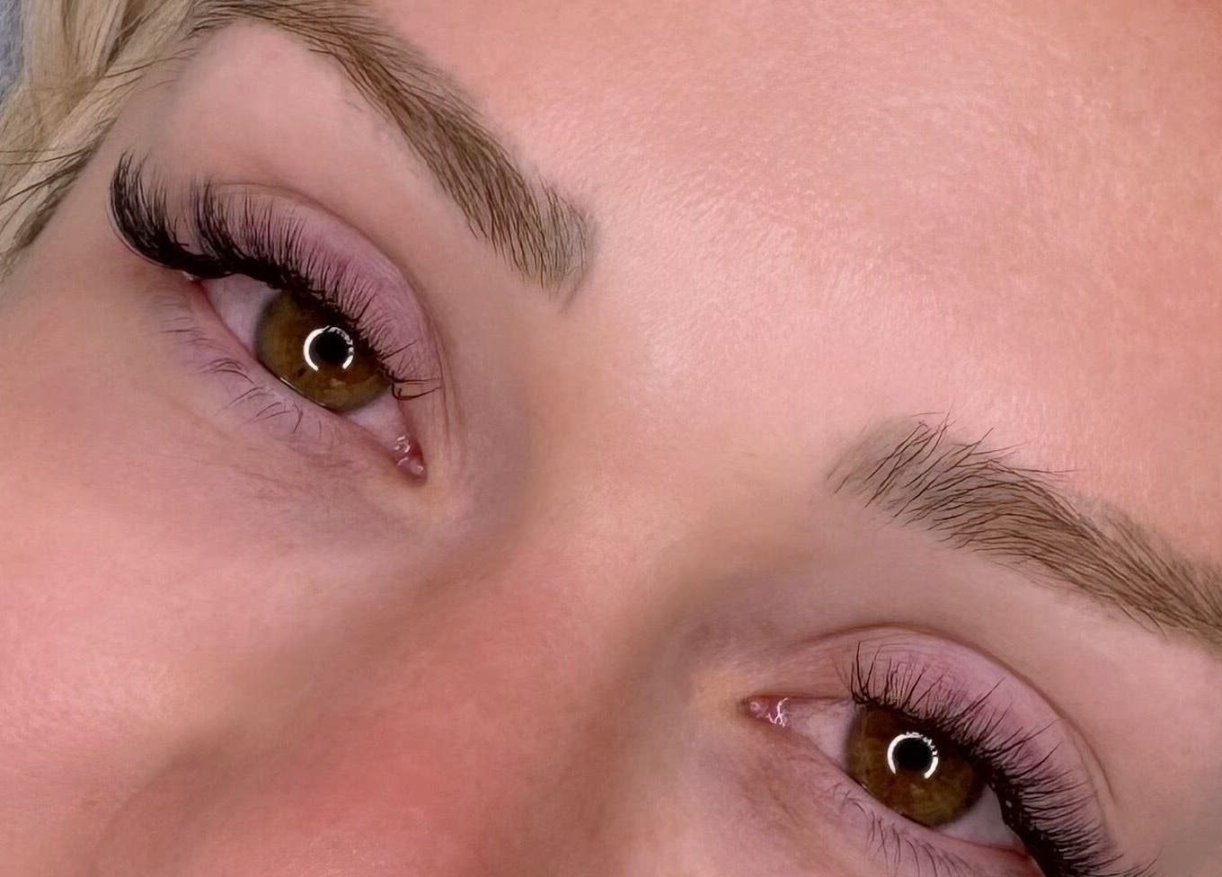 Close-up of lash extensions at Lash Haus by Nikki, Kirrawee, New South Wales, AU.