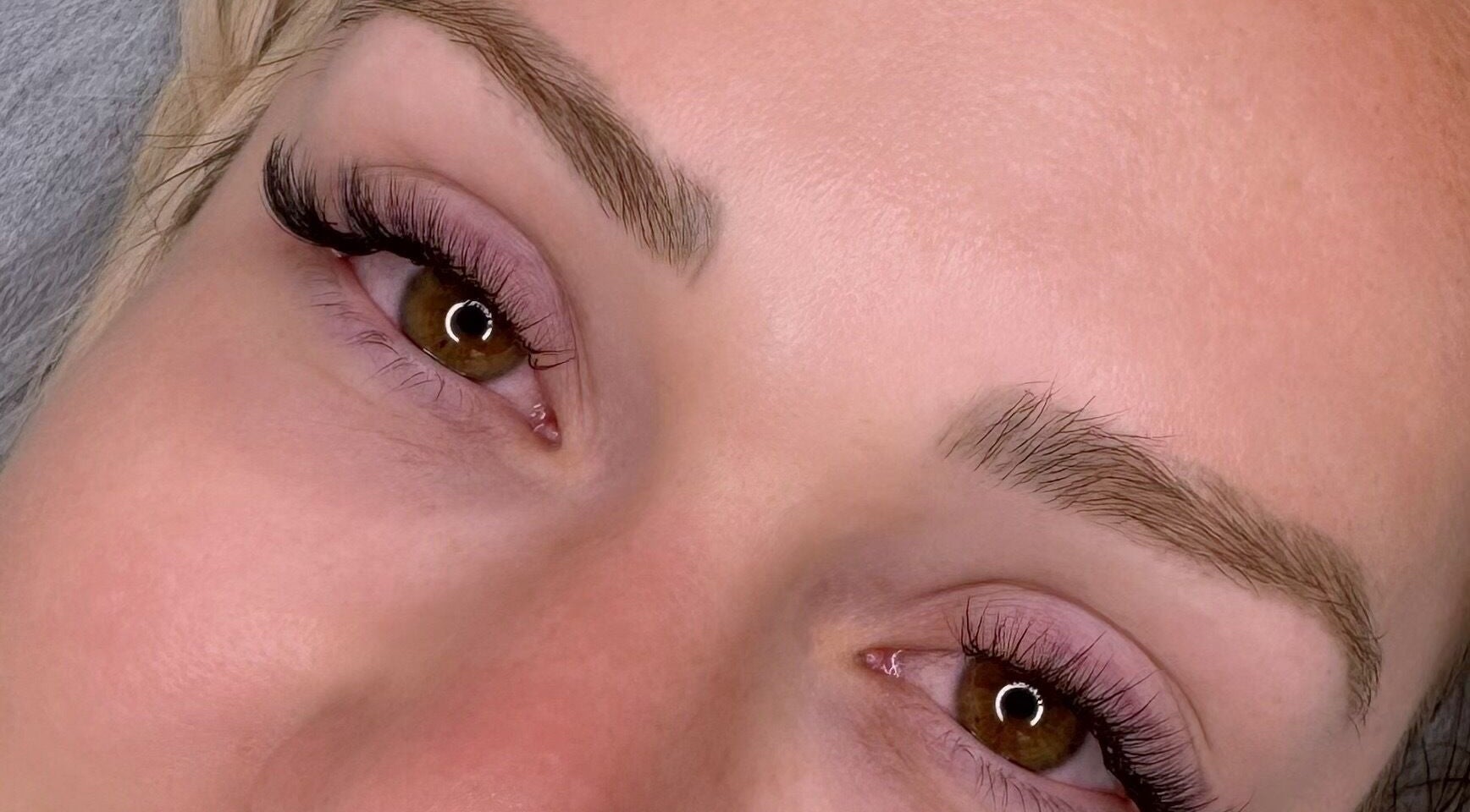 Close-up of lash extensions at Lash Haus by Nikki, Kirrawee, New South Wales, AU.