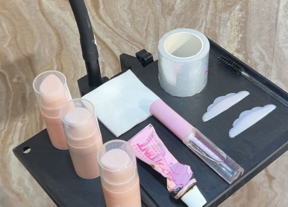 Makeup products displayed at JMBeauty, Brayton, England, GB, showcasing premium beauty tools and cosmetics.