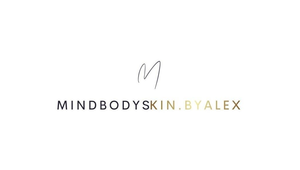 Mindbodyskin.Byalex logo, Liverpool, England, GB. Minimalistic design with stylish font.