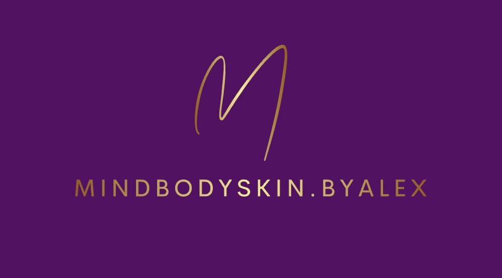 Logo of Mindbodyskin.Byalex in Liverpool, England, GB with a stylish 'M' design on a purple background.