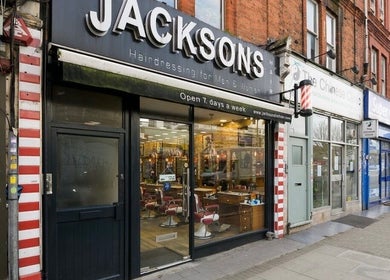 Street view of The Ati Clinic in London, England, GB, showcasing a stylish brick exterior.