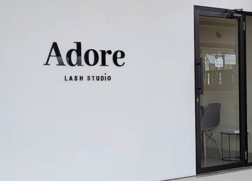 Entrance of Adore Lash Studio in Bali, Bali, ID showcasing modern design and calm ambiance.