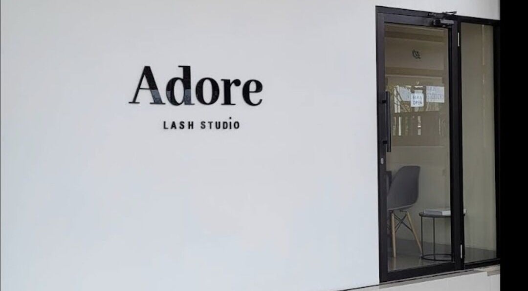 Entrance of Adore Lash Studio in Bali, Bali, ID showcasing modern design and calm ambiance.