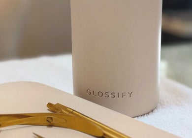 Glossify tools at Juicy Gels, Halifax, England, GB showcasing nail care elegance.