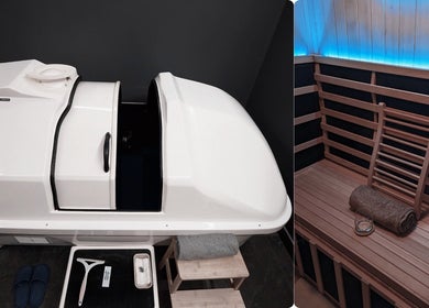 Relaxing float tank and sauna at Innerverse Wellness Centre - Southbank in Melbourne, AU.