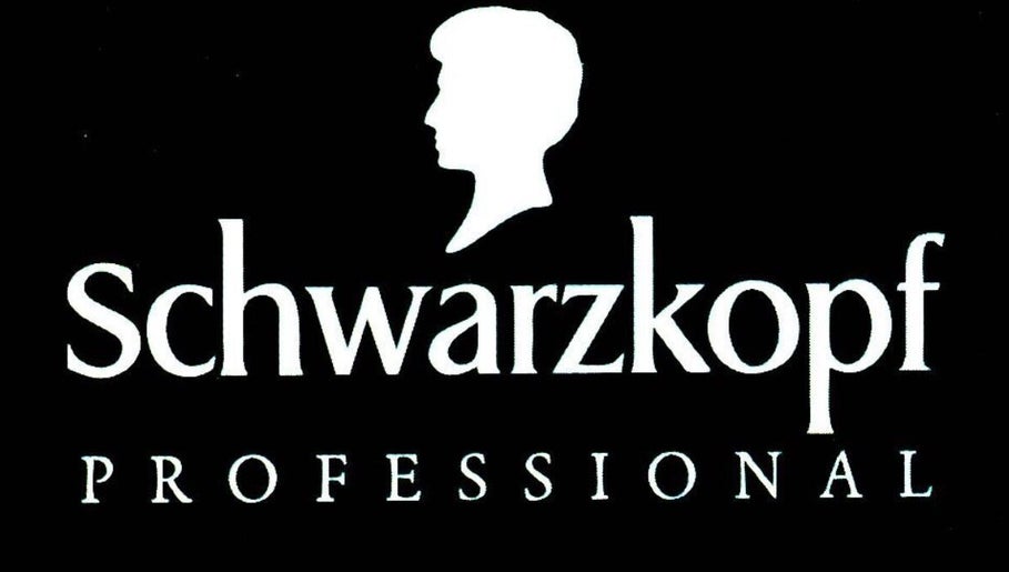 Schwarzkopf logó a viktoria_hair_studio bejáratánál, Budapest, Magyar, HU.