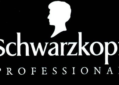 Schwarzkopf logó a viktoria_hair_studio bejáratánál, Budapest, Magyar, HU.