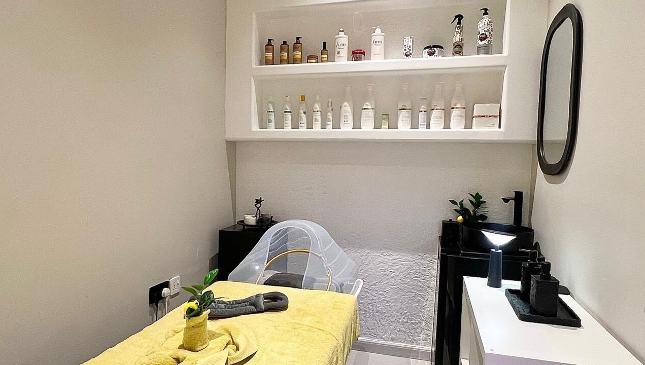 Cozy spa room at Capri Beauty Center, Sharjah, Sharjah, AE, with a treatment bed and soothing decor.