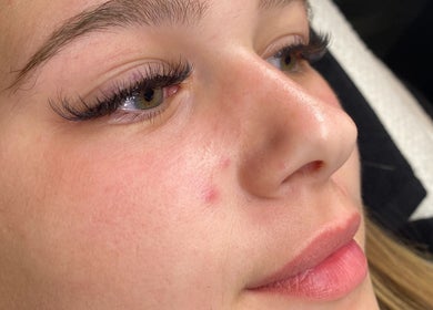Close-up of elegant eyelash extensions by LASHEDD in Trafalgar, Victoria, AU.