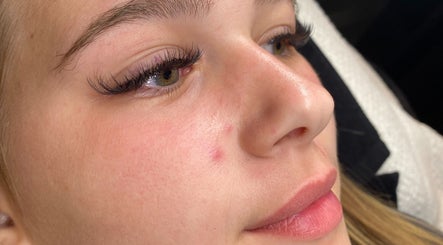 Close-up of elegant eyelash extensions by LASHEDD in Trafalgar, Victoria, AU.