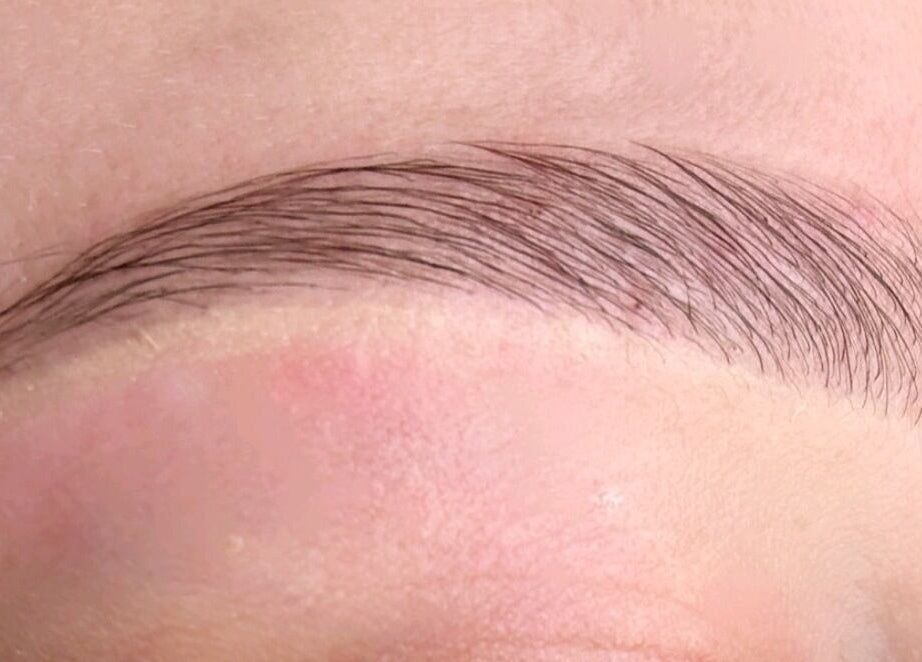 Perfectly shaped eyebrow showcasing precision at Tru.Beautea, Barton Seagrave, England, GB.