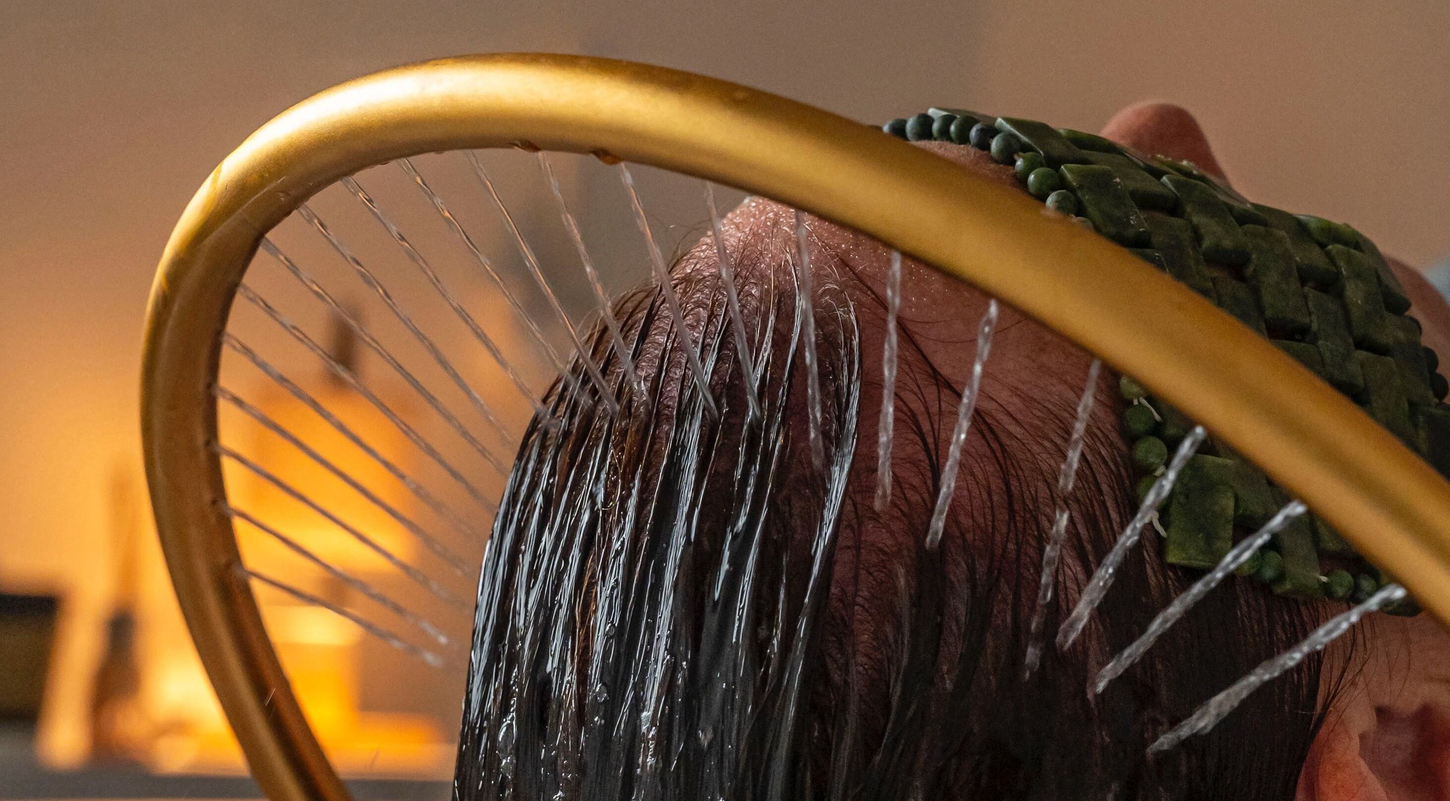 Relaxation at Blossoms Japanese Head Spa, Handforth, England. Experience a calming water treatment.