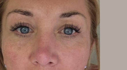 Close-up of elegant lashes after treatment at Skinergi, Corby, England, GB.