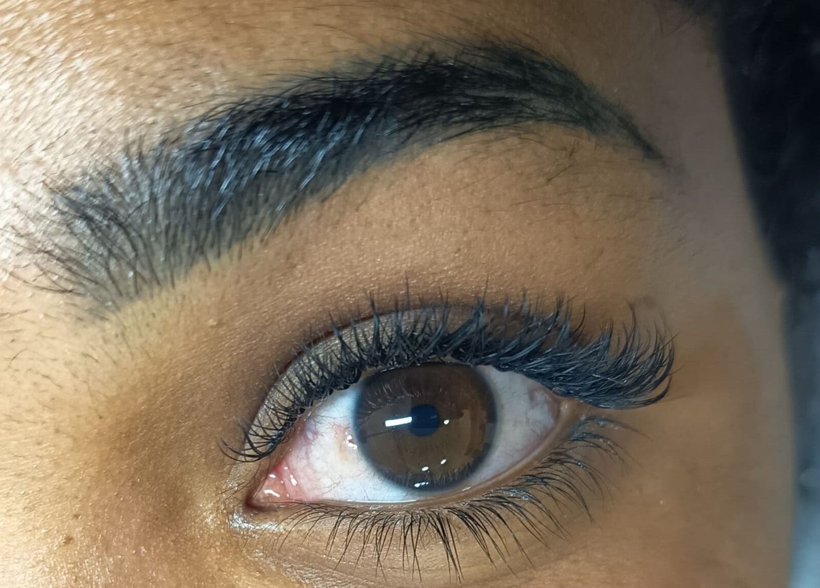 Close-up of eyelash extensions at Mavo Beauty - Chiado, Lisboa, Lisboa, PT.