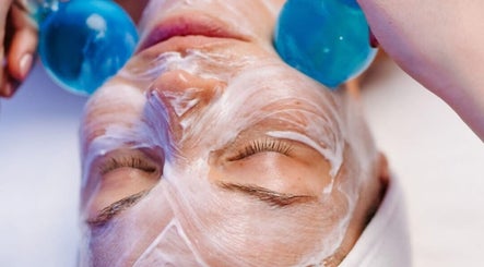 Rejuvenating facial treatment at Timeless Glow Beauty and Body in Shepparton, Victoria, AU with blue globes.