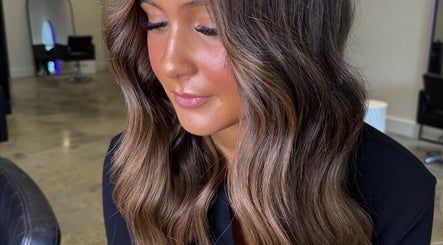 Close-up of styled brunette hair at Beau.Te Hair & Co, Melbourne, Victoria, AU.