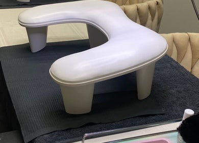 Nail table setup at Biromi Nails & Beauty in Boksburg, Gauteng, ZA, perfect for cozy manicures.
