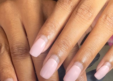 Beautiful pink nails at Biromi Nails & Beauty, Boksburg, Gauteng, ZA showcasing expert manicure artistry.