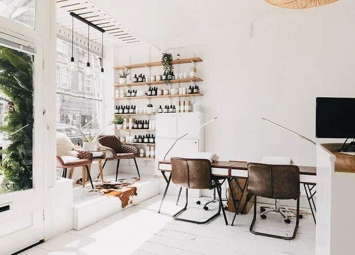 Bright and stylish interior of Kabuki Studios, Bristol, England, GB, showcasing a modern and inviting atmosphere.