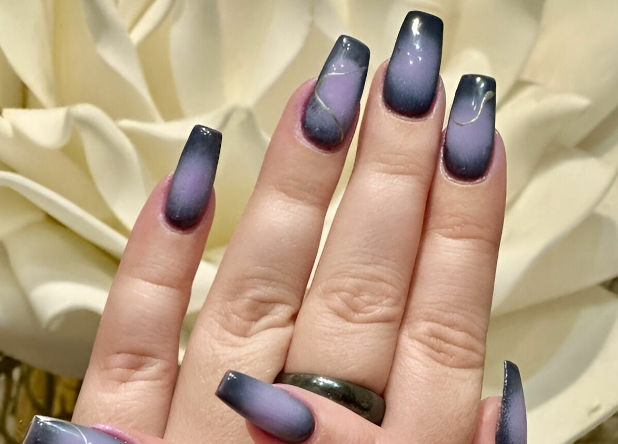 Stylish ombre nails at Venetian Nail Spa in Daytona Beach, Florida, US.