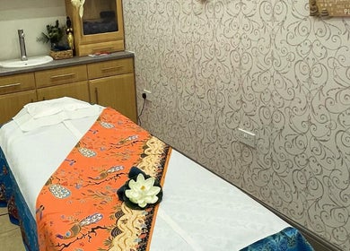 Tranquil massage room at Thantawan Thai Massage in Cheshunt, Waltham Cross, Cheshunt, England, GB.