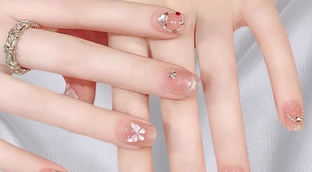 Intricate nail art at My Beauty & Nails & Massage, Eynesbury, England, GB.